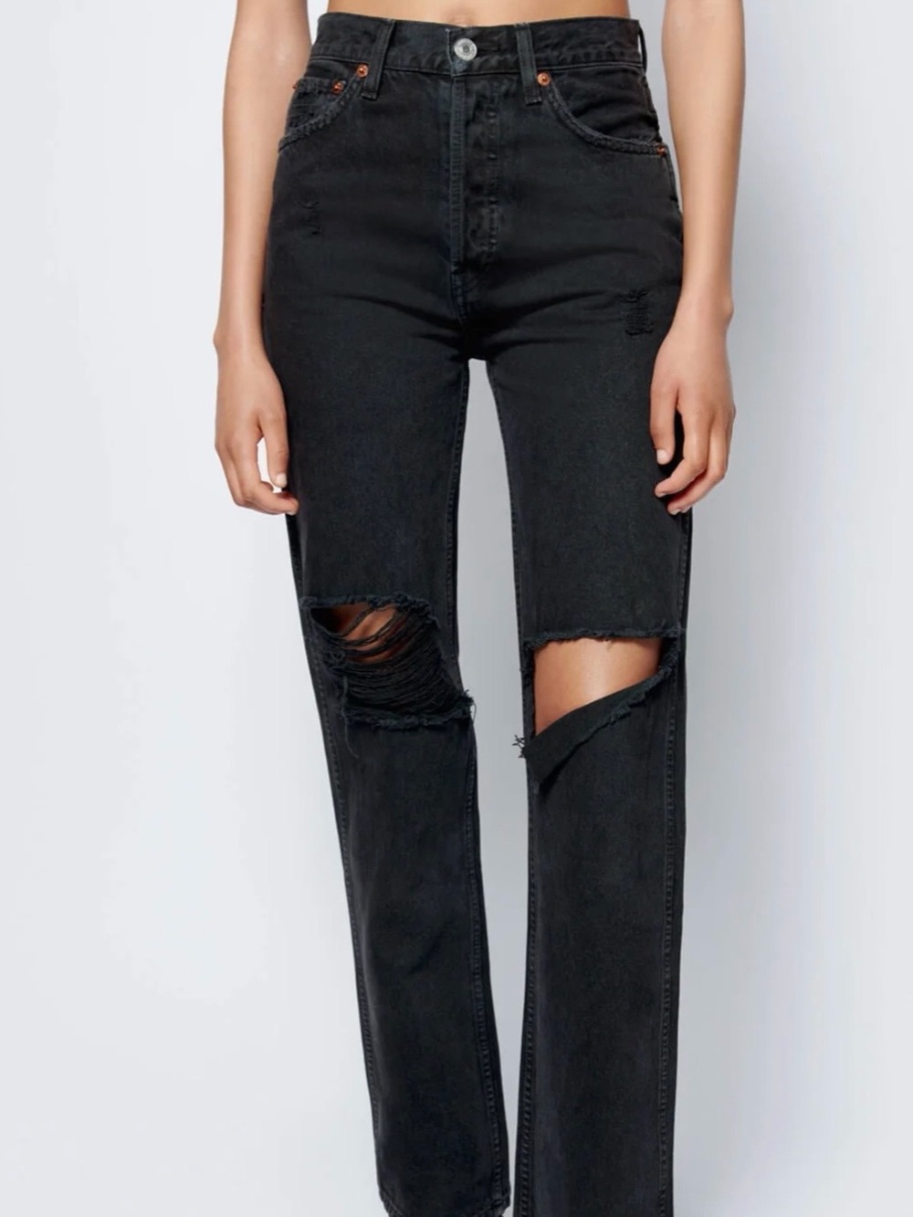 Re/done high rise loose jeans